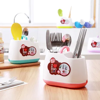 

Plastic Drainer Tableware Storage Racks Multifunctional Tableware Spoon Storage Rack Kitchen Storage Box Accessories Drying Tool