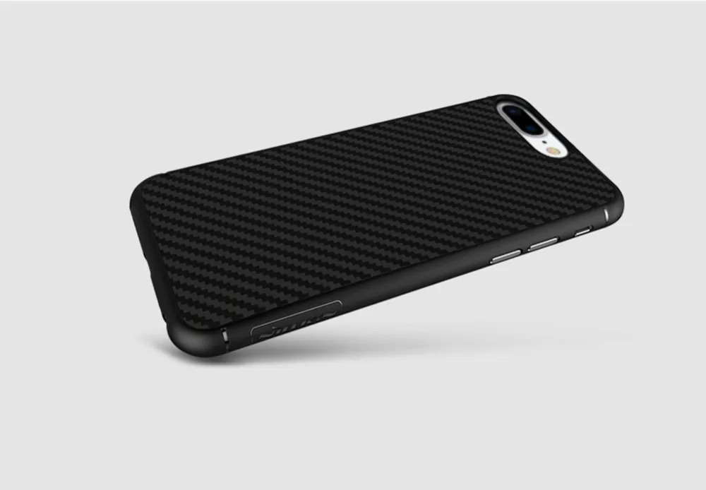 Nillkin Synthetic fiber мобильный чехол для телефона для iPhone 7 Plus жесткий карбоновый PP пластиковый задний Чехол бизнес-Тип бампер