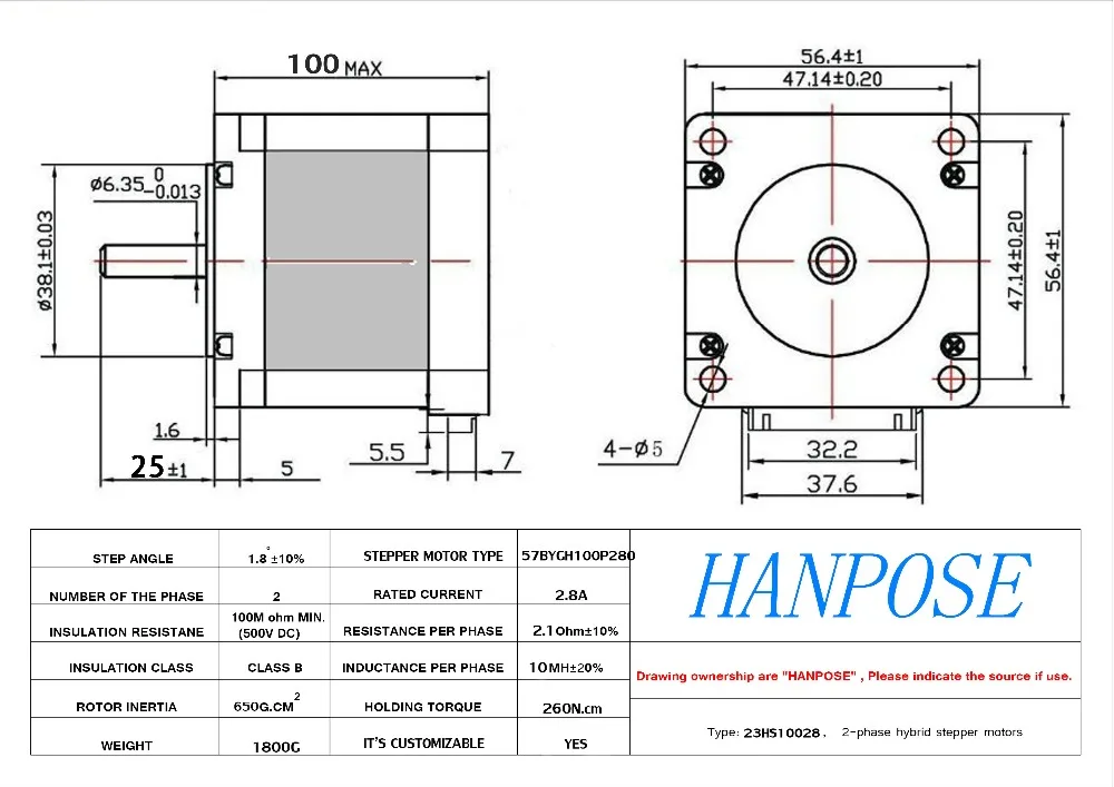 deslizante 23hs10028s 2.8a 260n. cm com nema