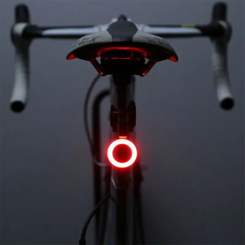 USB Rechargeable Bike Rear Light Tail Lamp LED Bicycle Warning Safety Waterproof