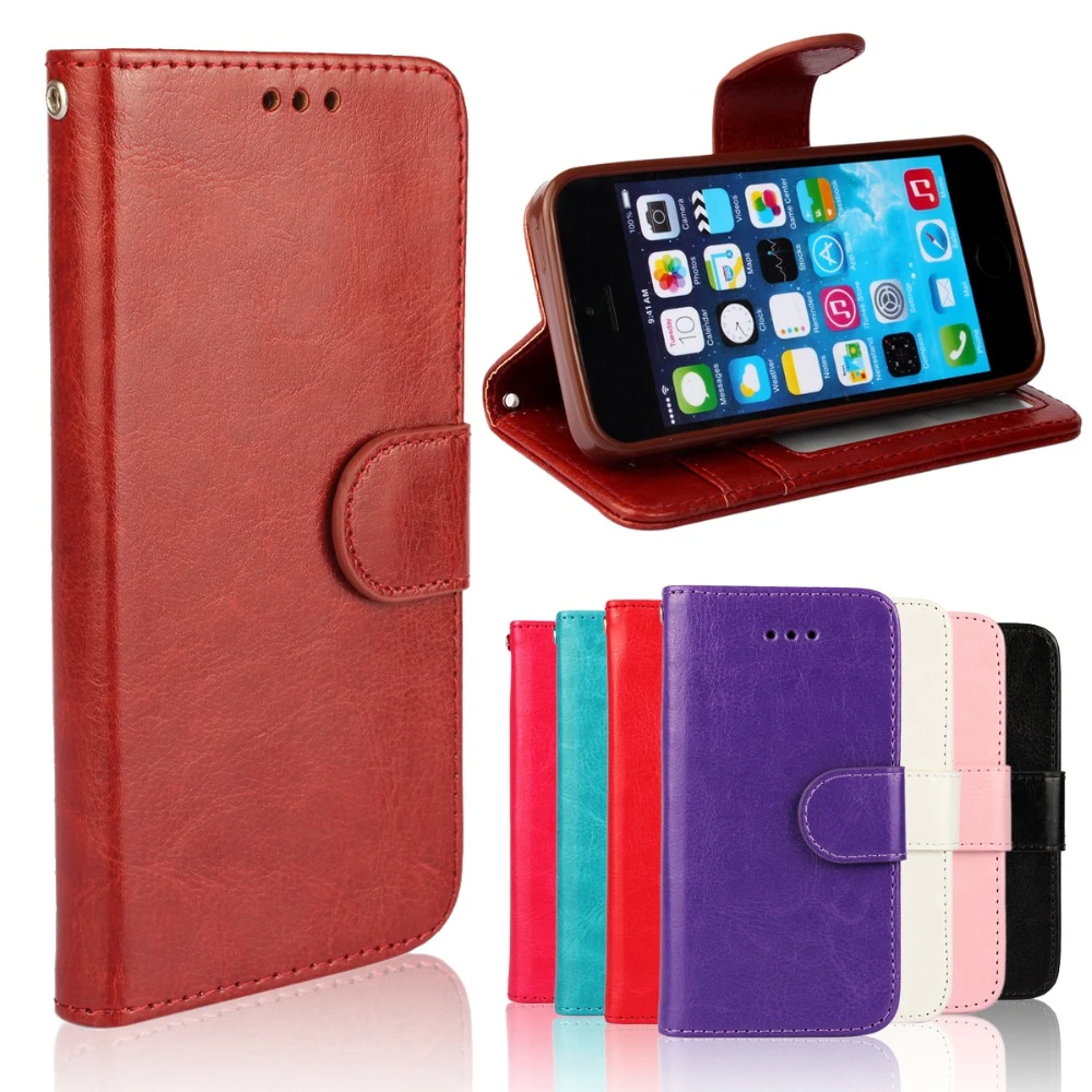 Fundas de cuero para Apple iPhone SE 5S 5 s funda Flip cartera foto titular Etui Capinhas Coque Fundas Carcasa hoesjes Capa|leather case|case forcase for apple AliExpress