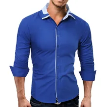 Новая мужская простая тонкая рубашка с длинными рукавами в европейском и американском стиле мужская рубашка мужская деловая официальная рубашка