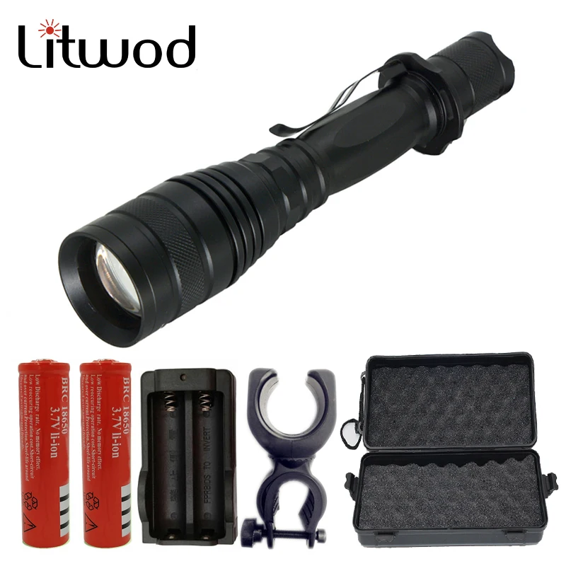 

Litwod Z40P55 CREE XHP70 chip 32000lm convoy len flash lamp 18650 powerful Tactical LED flashlight torch zoom cree xhp70 Lantern