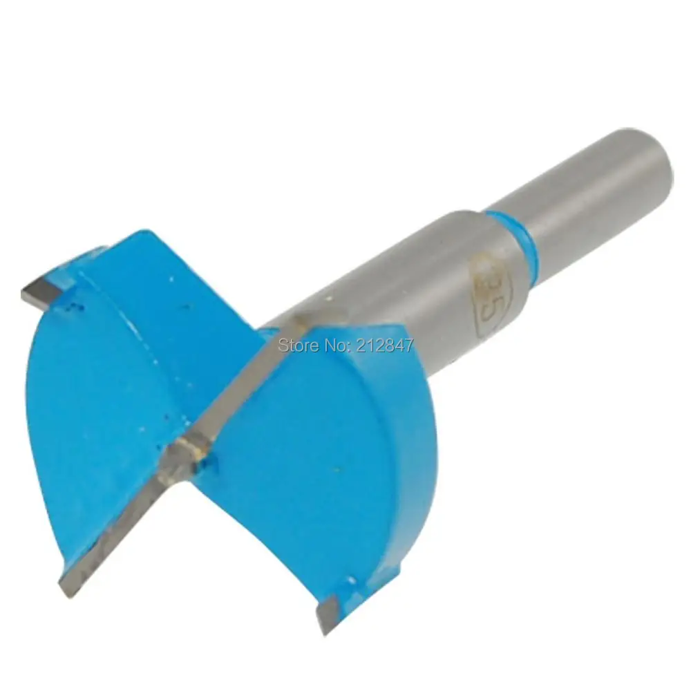 Hinge Boring Drill Bit 35mm Cutting Diameter Gray Bluein Woodworking