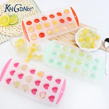 KHGNOR многообразные формы для фруктового льда сердце круг цветок кубик льда лоток Форма Пластиковые Силиконовые кубики льда