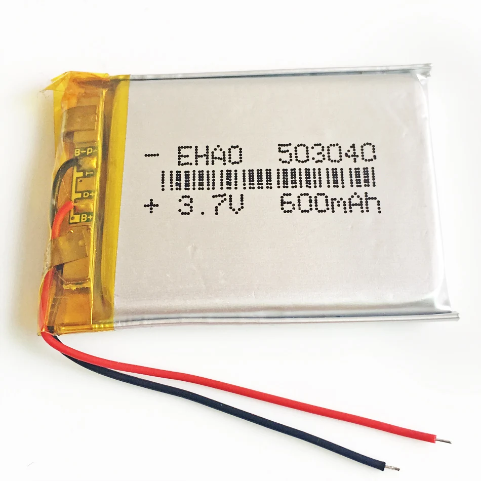 3.7 V 600 mAh batterij Lithium Polymer Oplaadbare Batterij Li Po li ion Voor Mp3 DVD Camera GPS bluetooth elektronica