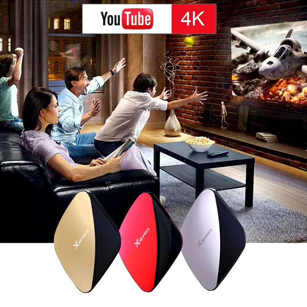 X88 Pro Android 9.0 Rockchip RK3318 Quad Core WiFi H.265 Google Player TV Box 2+16G