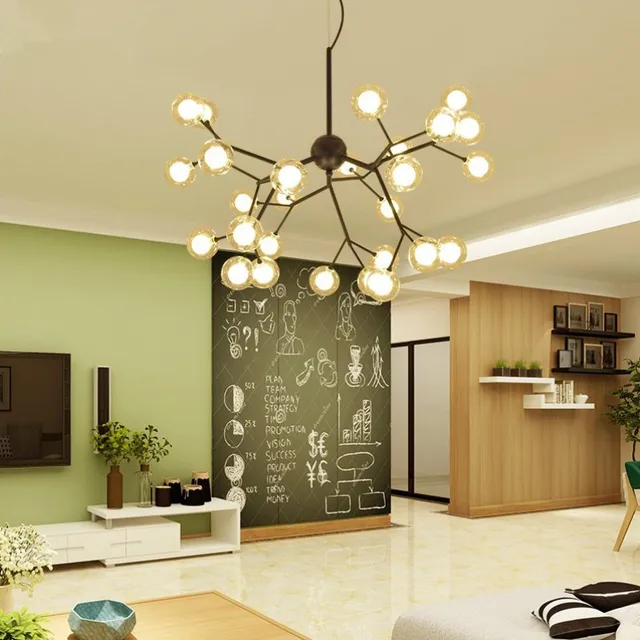 Nordic Designer Art Led Fireflies Chandeliers Creative Dining Room Lights Coffee Shop Bar Loft Suspension Light Nordic Designer Art Led Fireflies Chandeliers Creative Dining Room Lights Coffee Shop Bar Loft Suspension Light