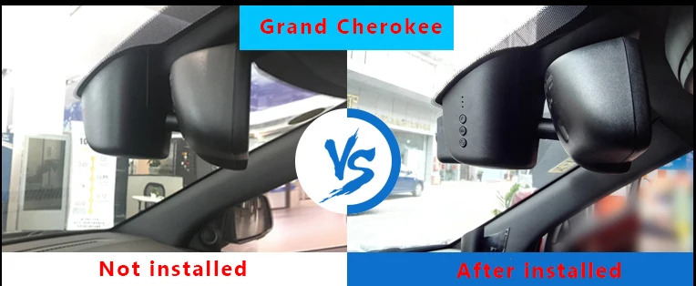 Novatek 96655 FHD 1080P Автомобильный Wifi DVR камера для Jeep Grand Cherokee/Cherokee управление с помощью приложения для мобильного телефона дополнительная двойная камера