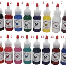 Набор чернил для тату татуировки набор краски(1 унция) Бабочка 15 цветов комплект C131 30 мл