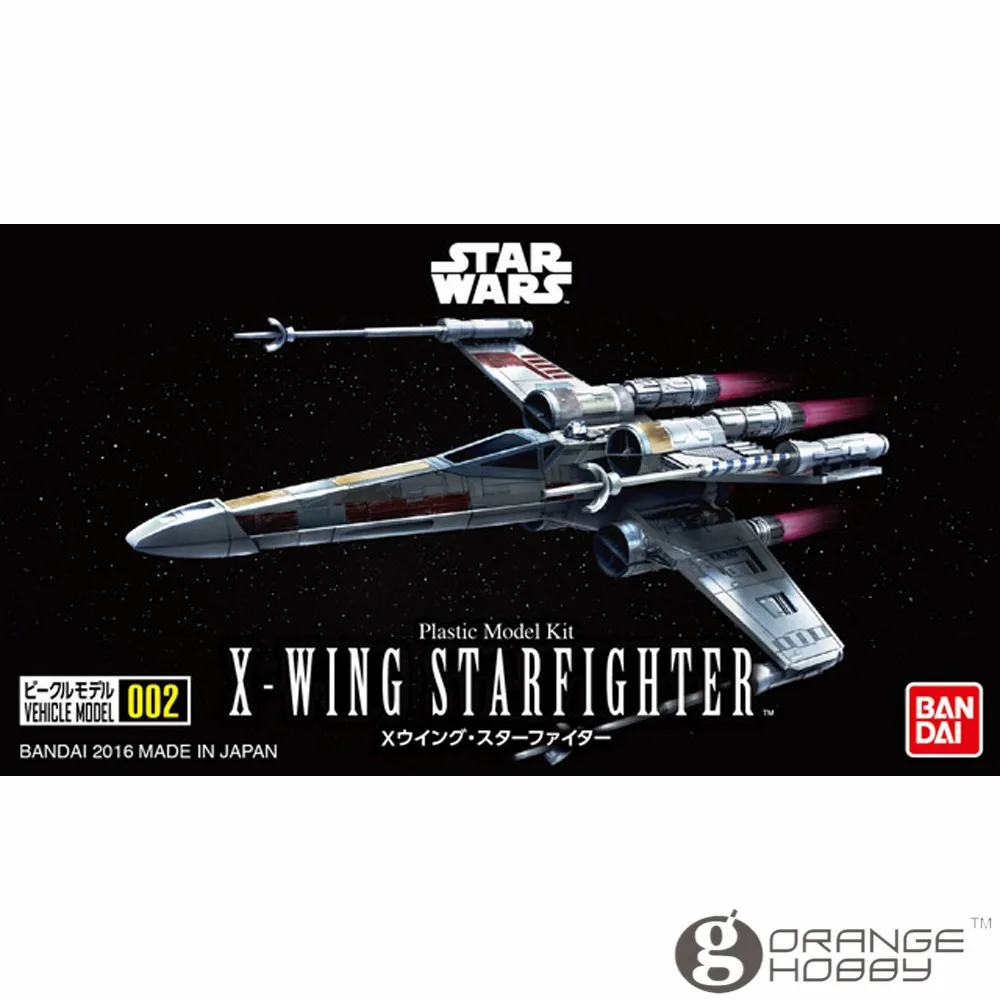 OHS Bandai Звездные войны модель автомобиля 002 X-wing Starfighter сборка пластиковые модели комплекты oh