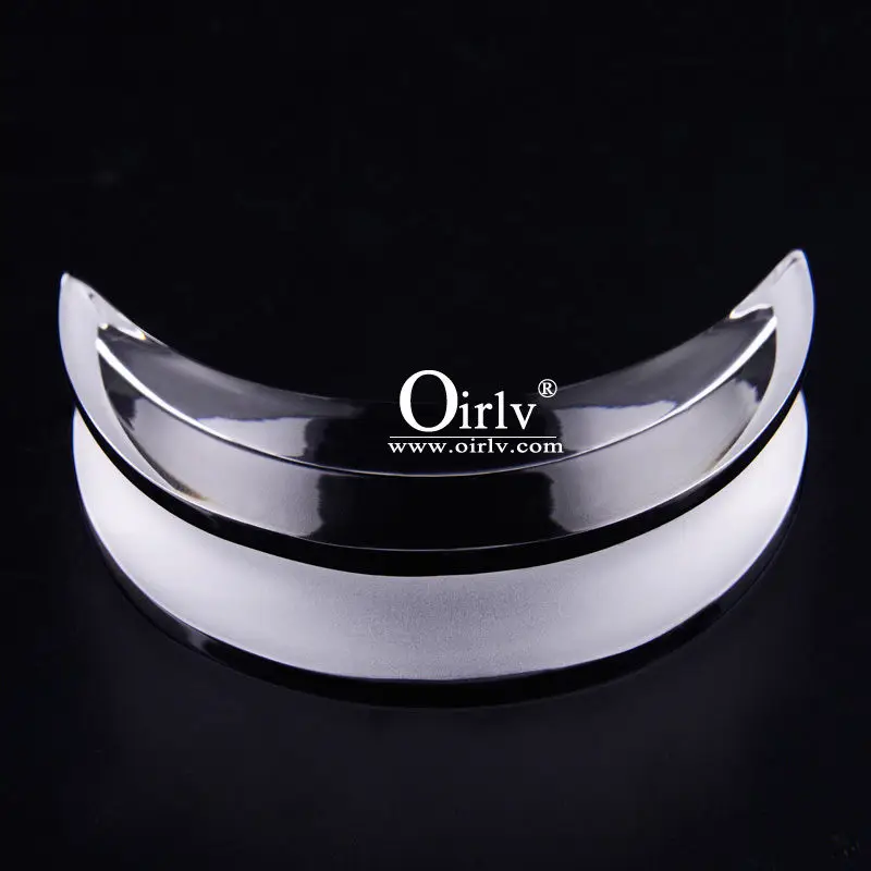 Oirlv Transparent Acrylic Jewelry Necklace Pendant Long Chain Display Crescent Style Prop Holder (4)