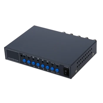 

VGA 4CH Color CCTV Security Camera Video Quad Processor Splitter Remote Control