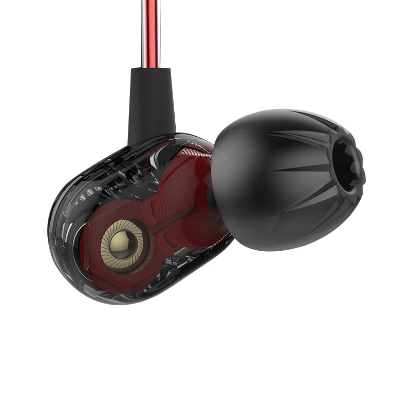 KZ ZSE наушники 2 двойной блок Бас Сабвуфер HIFI DJ монитор Спортивная гарнитура для