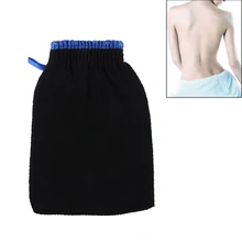 1 шт. для чистки тела Хаммам скраб для ванной перчатка Отшелушивающий отшелушивающий крем для тела лица черная Массажная рукавица Товары для ванной комнаты