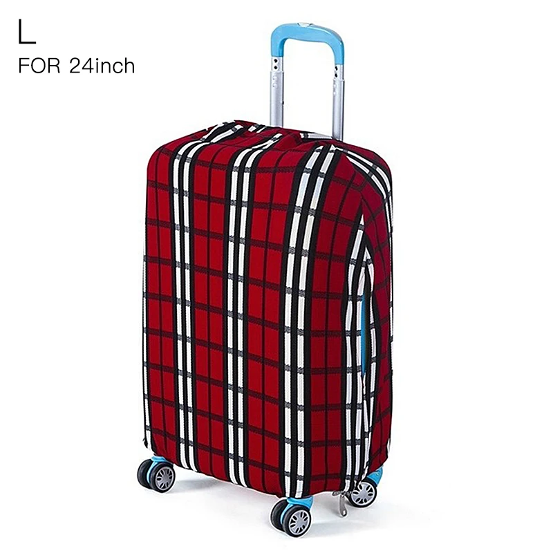 Защитная крышка для багажа из эластичной ткани Suitable18-32 дюймов, чехол на колесиках, чехол для костюма, пылезащитный чехол, аксессуары для путешествий - Цвет: SquareL