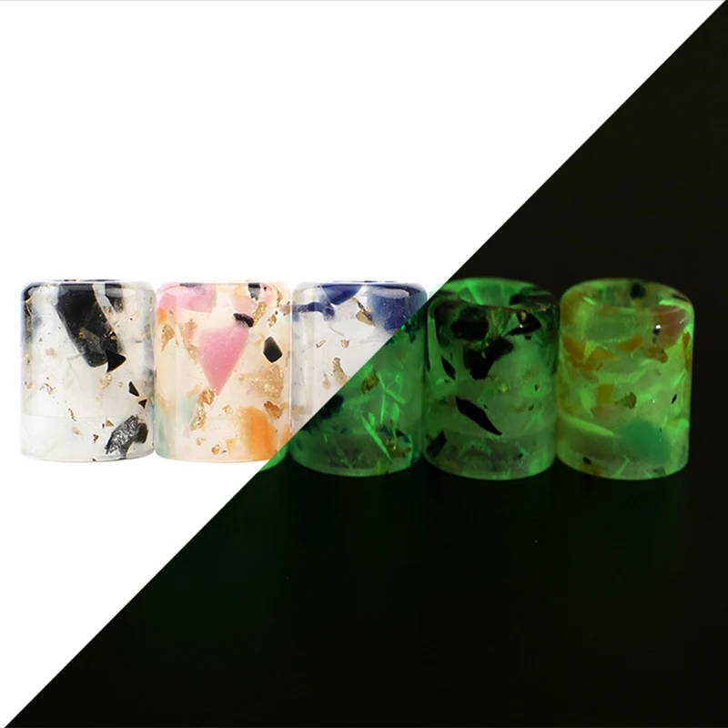 

High Quality Resin Drip Tip Luminous Drip Tip E-Cigarette Mouth For For LostVape Orion Q Pod Kit /DNA GO Pod Kit