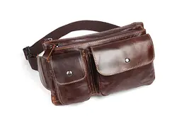 Натуральная кожа поясная сумка карманы Мужчины Поясная Сумка Телефон сумка дорожные сумки дизайнерские кожаные мужские карманы 3057