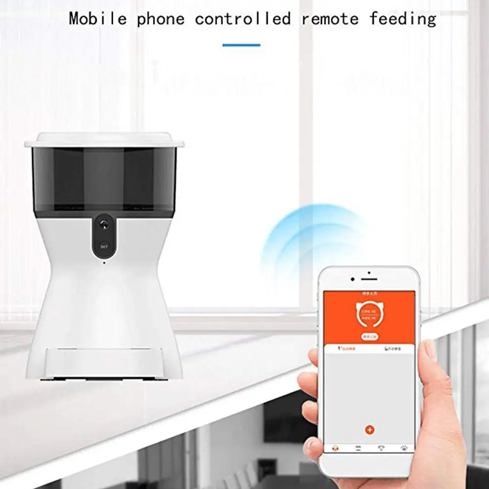 

MeterMall 4L Intelligent Mobile Wifi Remote Control Monitoring Timing Automatic Feeding Machine For Pets Dogs Cats Bowl