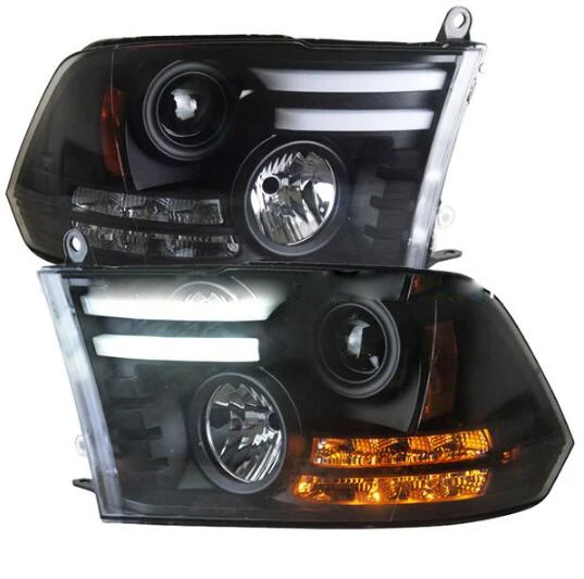 2 шт. стильный головной фонарь Ram 1500 фара 2013 ram задний фонарь Биксеноновая фара светодиодный DRL Автомобильные фары
