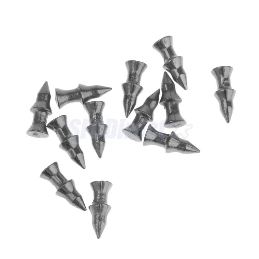 12pcs Tungsten Weights Sinkers Fishing Tackle Pagoda Wacky Nail Sinkers Pencil Worm Insert Fishing Weights 0.3g