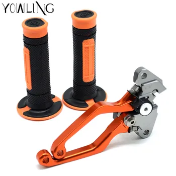 

7/8"22mm Motorcycle Hand Grips Handle Rubber Bar Gel Grip + Dirtbike Pivot Brake Clutch Lever For 400 XC-W 400XC-W 2009 2010