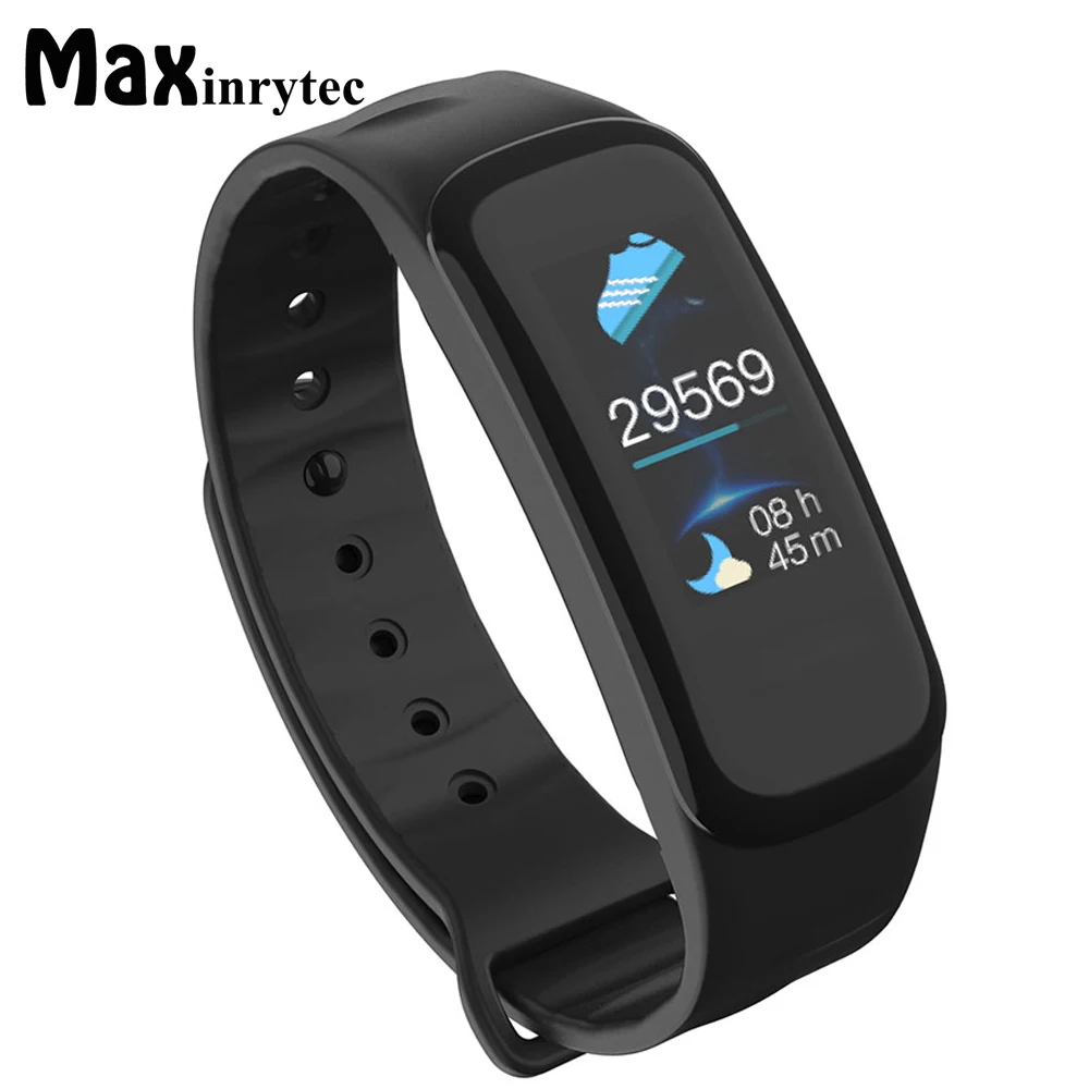 

C1Plus Smart Band Heart Rate Monitor Watches Blood Pressure Smart Bracelet Fitness Tracker For Iphone Andriod IOS PK F1 Mi band2