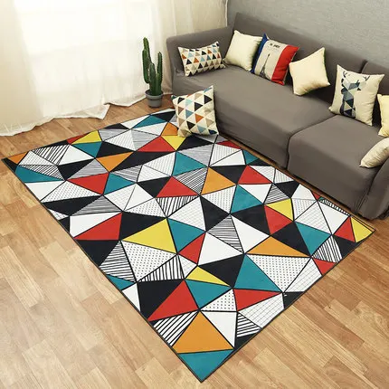 Романтический готический цвет ковер спальня диван для гостиной простой геометрический Коврик