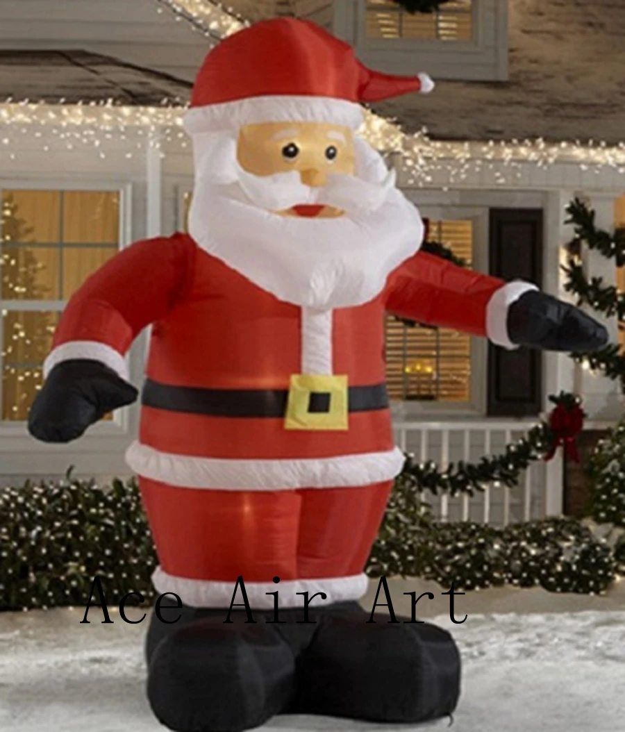 Outdoor Giant Christmas Inflatable adornment 6 m Tall Animated airblow
