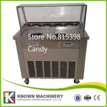 roll fried ice cream machine with 5 cooling tanks Shipping by sea fry ice roll pan machine