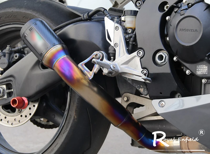 Мотоцикл без шнуровки глушитель на заказ из титанового сплава escap для Honda cbr1000 YZF-R6 s1000rr для kawasaki zx10r