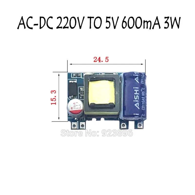 

AC-DC 220 to 5V Small Volume Isolated Switching Power 5V3W Supply Module Precision Buck X442