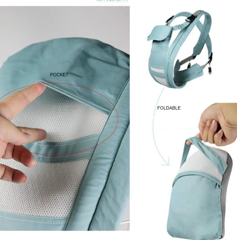 MOTOHOOD Saddle Comfortable Baby Carriers Sling Front Facing Back Carry Newborn Infant Backpacks Infant Kangaroo Carriers (8)