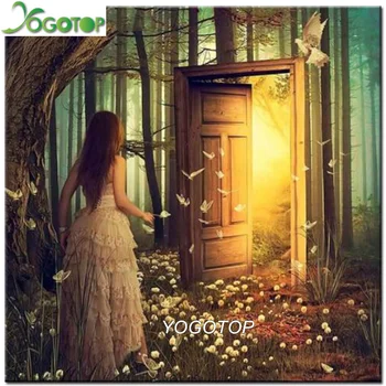 

YOGOTOP Diamond Embroidery dream door DIY 5D Diamond Painting Cross Stitch Full Rhinestones Mosaic Home Decor VD821
