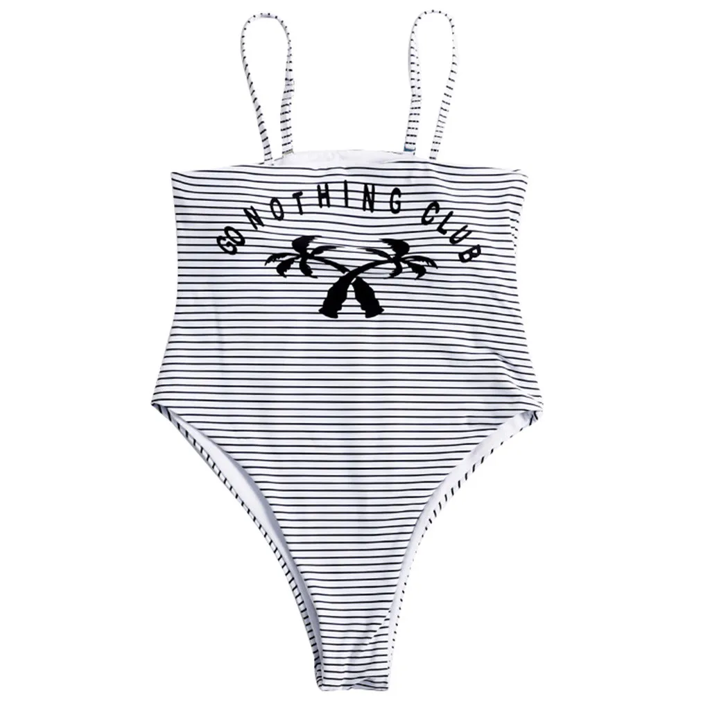 

CHAMSGEND Women's GO NOTHNG CLUB One Piece Sexy Triangle Bikini Sexy Fashion Casual Beachwear swimsuit one-piece swimming