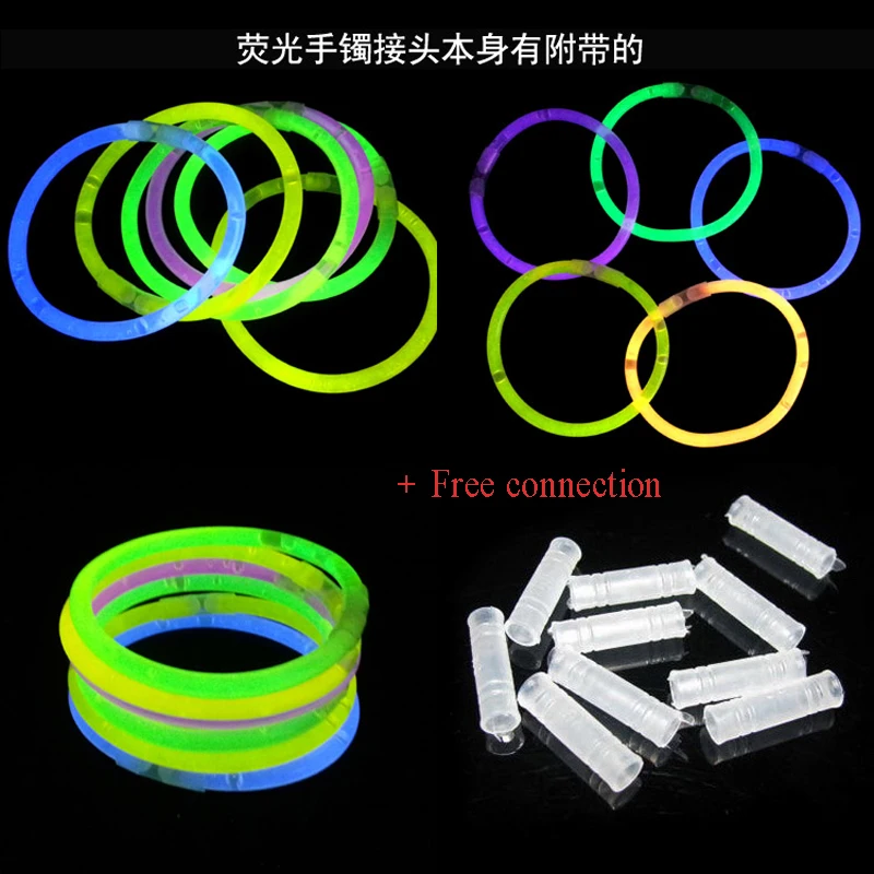 50pcs 8inch Mix Color Glow Stick Safe Light Stick Necklace Bracelets Fluorescent for Event Festive Party Supplies Concert Decor (2)
