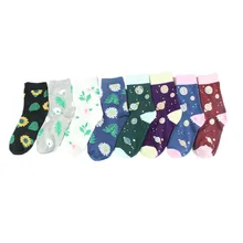 Рождественские носки, подарок, 85% хлопок, женские носки, забавные, Harajuku, милые, новинка, Носки с рисунком планеты, динозавра, счастливой собаки