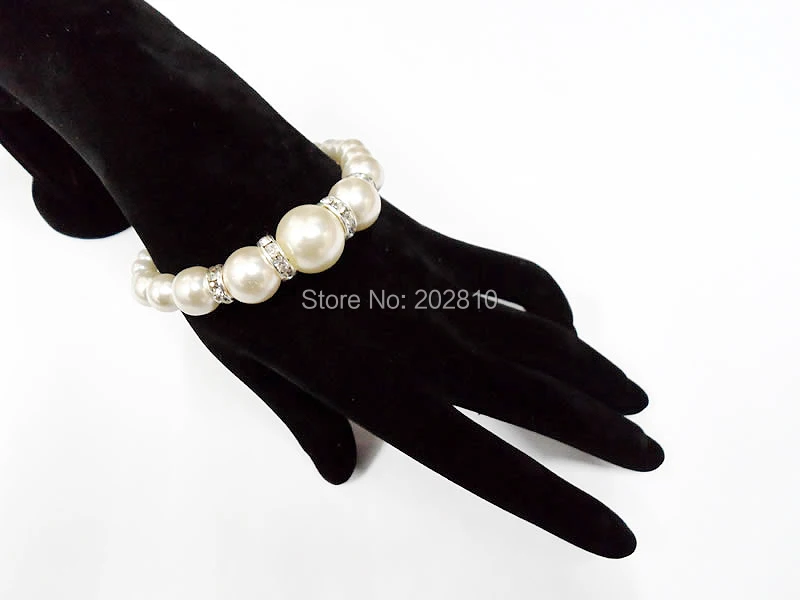 Популярный классический трендовый стильный белый идеально круглый браслет с бусинами и прядями из жемчуга, браслет для девушек и женщин отличного качества