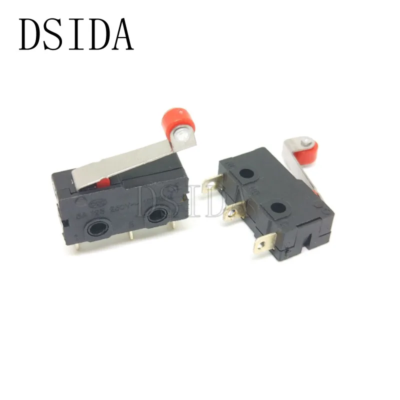 

10PCS Hot sale Mini Micro Switch 3Pin With Roller Limit Switch KW12-3
