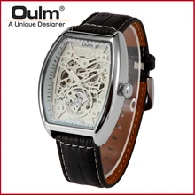fashion men’s wristwatch oulm brand Dandong Chinese movt mechanical hand wind wristwatch