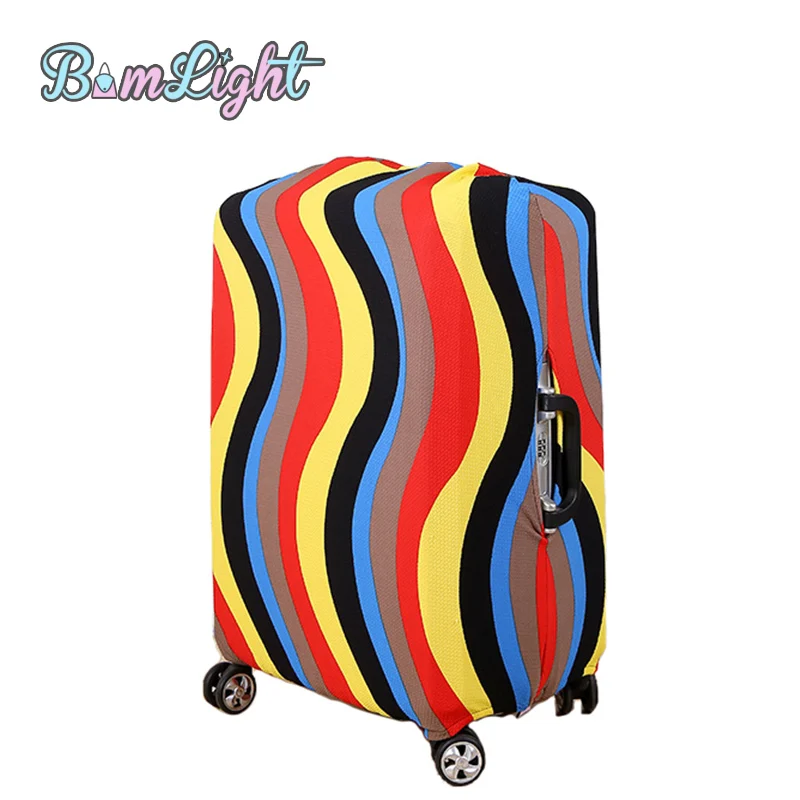 

Bomlight New Travel on Road Luggage Cover Colorful Luggage Cover Protector Suitcase Cover for 18-28 inch Trunk Case Trolley Case