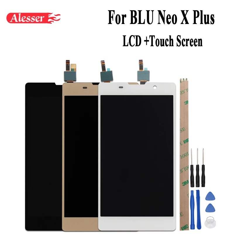 

Alesser Android 5.1 For BLU Neo X Plus LCD Display + Touch Screen Screen Digitizer Assembly Repair Part 5.5 Inch +Tool+Adhesive