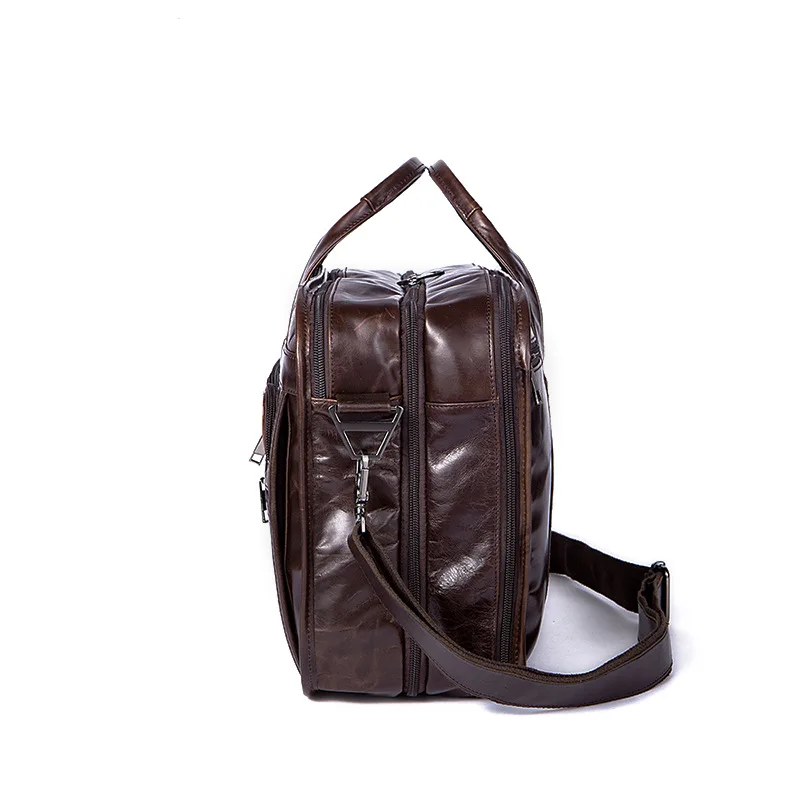 جلد أصلي للرجال حقيبة حقائب الأعمال عارضة الرجال Crossbody حقائب الكتف حقيبة ساعي 14 بوصة محمول الرجال أكياس