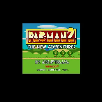 

Pac-Man 2 - The New Adventures NTSC Version 16 Bit 46 Pin Big Gray Game Card For USA Game Players