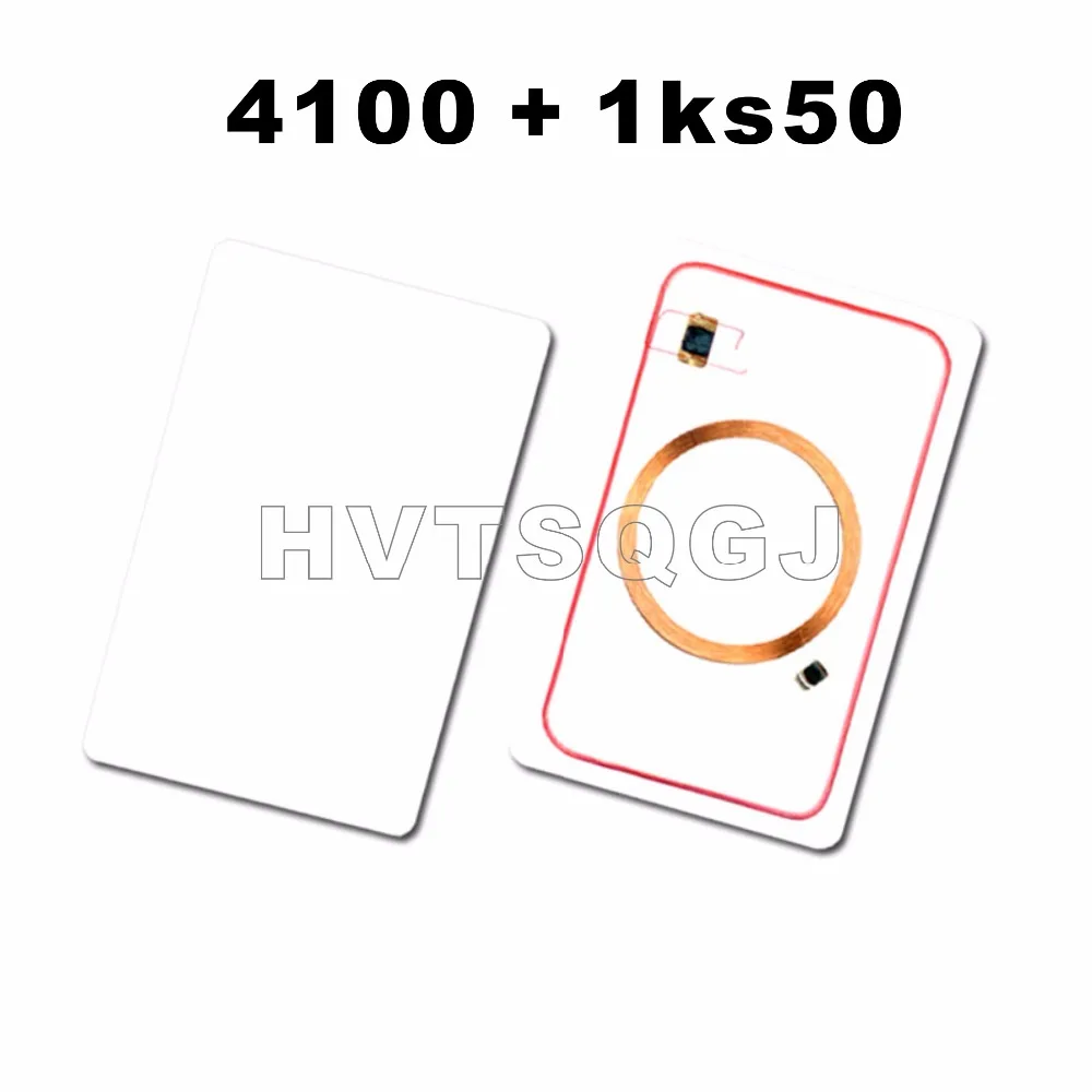(10 шт./лот) 13 56 МГц 125 кГц RFID бесконтактная смарт-карта двойной чип частота карты