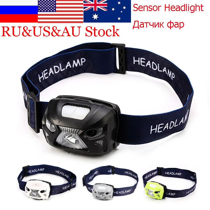 

ZK20 USB 8 Modes Waterproof Rechargeable LED Headlamp Headlight for Running Camping Walking with Red Lights Motion Sensor Switch