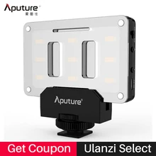 Aputure AL-M9 карманный мини светодиодный видео для Canon Nikon Sony, перезаряжаемая батарея заполняющий свет CRI/tlci 95 для свадьбы