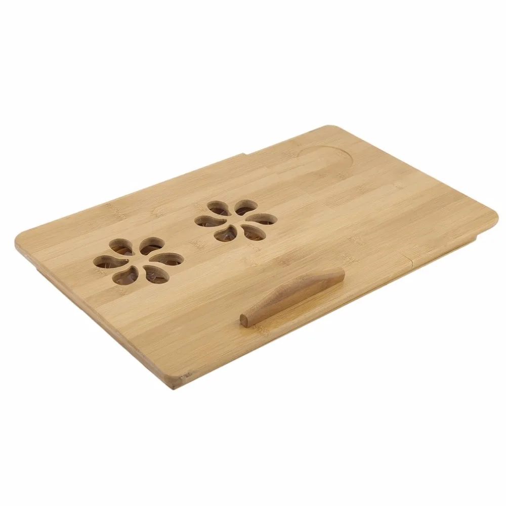 Portable Folding Bamboo Laptop Desk Table Sofa Bed Office Laptop Stand Desk Computer Notebook Bed Table