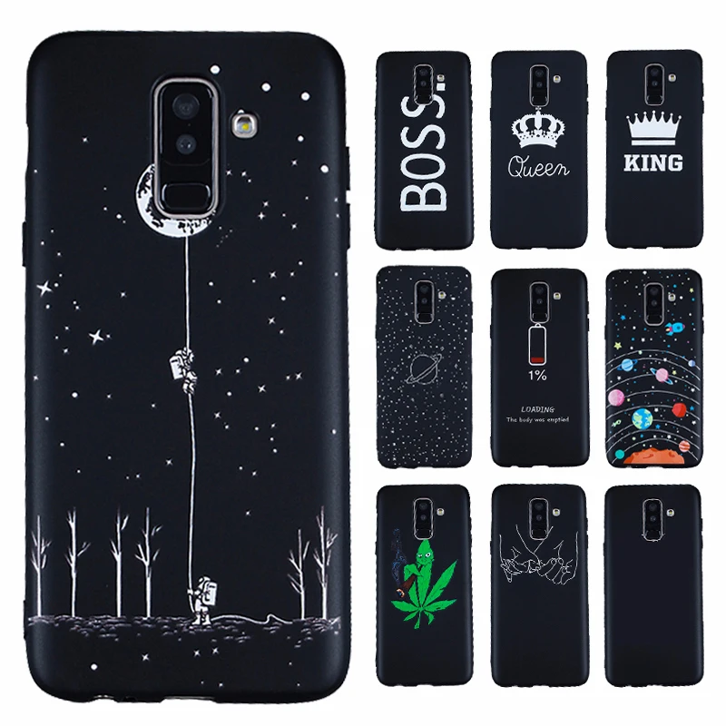 Силиконовый чехол с рисунком для Samsung Galaxy A6 Plus 2018 A8 Note 9 S8 S9 S7 Edge J7 J5 A7 A5 2017 матовый