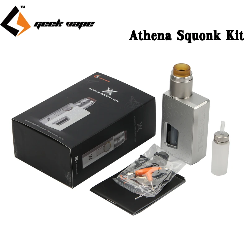 Original GeekVape Athena Squonk Kit Mechanical Mod Vape Kit 6.5ml Squonk bottle with Squonk RDA